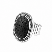Anillo elástico lava negro